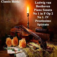 Piano Sonata No 1 in F Op 2 No 1. IV Prestissimo Spiccato
