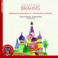 Brahms: Serenade Op. 11, Souvenir De La Russie for Piano Duo