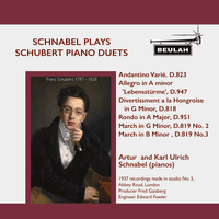 Schnabel Plays Schubert Piano Duets