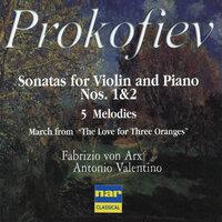 Prokofiev: 2 Violin Sonatas, March 5, Melodies for Violin and Piano