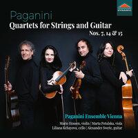 Paganini: Quartets for Strings & Guitar Nos. 7, 14 & 15