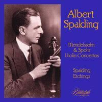 Albert Spalding plays Mendelssohn & Spohr violin concerto