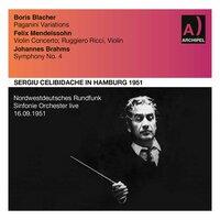 Blacher, Mendelssohn & Brahms: Orchestral Works