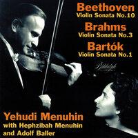 Beethoven, Brahms & Bartók: Violin Sonatas