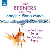 Lord Berners: Songs & Piano Music