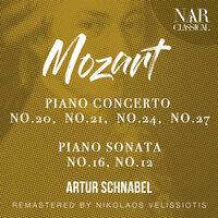 MOZART: PIANO CONCERTO No.20, No.21, No.24, No.27 -  PIANO SONATA No.17, No.12