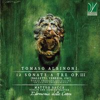 Tomaso Albinoni: 12 Sonate a tre Op. 3