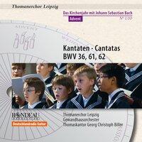 Johann Sebastian Bach: Cantatas / Kantaten BWV 36, BWV 61, BWV 62