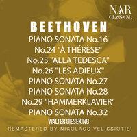 BEETHOVEN: PIANO SONATA No.16, No.24 "À THÉRÈSE", No.25 "ALLA TEDESCA", No.26 "LES ADIEUX", No.27, No.28, No.29 "HAMMERKLAVIER", No.32