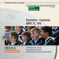 Johann Sebastian Bach: Cantatas / Kantaten BWV 75, BWV 194