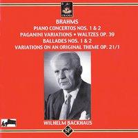Brahms: Piano Concertos 1 & 2 - Paganini Variations - Waltzes - Ballades 1 & 2 - Variations on an Original Theme