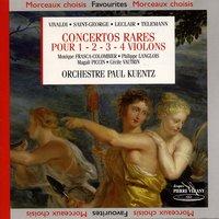 Concertos rares pour 1, 2, 3, 4 violons