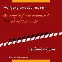 Wolfgang Amadeus Mozart: The Complete Piano Sonatas Vol. 3 & Selected Late Works