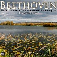 Beethoven: Six Variations on a Theme for Piano in F Major Op. 34