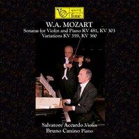 Mozart: Sonatas for Violin and Piano KV 481, 303 - Variations KV 359, 360