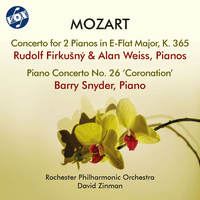 Mozart: Concerto for 2 Pianos in E-Flat Major, K. 365 & Piano Concerto No. 26 in D Major, K. 537 "Coronation"