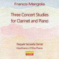 Franco Margola: Three Concert Studies for Clarinet and Piano