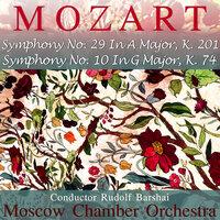 Mozart: Symphony No. 29 in a Major, K. 201, Symphony No. 10 in G Major, K. 74