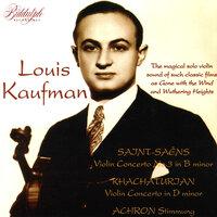 Saint-Saëns, Khachaturian & Achron: Violin Works