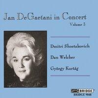 Jan De Gaetani in Concert, Vol. 3