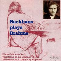 Brahms: Piano Concerto No. 2, Variations on an Original Theme & Variations on a Theme by Paganini