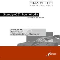 Play It - Study-Cd for Viola: Alexander Glasunow, Elegie, Op. 44, G Minor / G-Moll