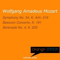 Orange Edition - Mozart: Symphony No. 54, K. Anh. 216 & Serenade No. 4, K. 203