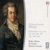 Wolfgang Amadeus Mozart: Piano Trios Nos. 1, 3, 4, 5, 6 / Divertimento in B-Flat Major, K. 254 (Suske, Pfaender, Olbertz)