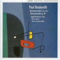 Hindemith: Kammermusik No. 2 - Konzertmusik