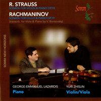 Strauss: Sonata for Violin & Piano, Op. 18 - Rachmaninov: Sonata for Cello & Piano, Op. 19