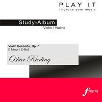 Play it - Study-Album for Violin: Oskar Rieding, Violin Concerto, Op. 7 in E Minor / E-Moll