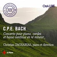 C.P.E Bach: Concerto pour piano, cordes et basse continue en ré mineur