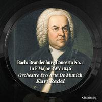 Bach: Brandenburg Concerto No. 1 in F Major BWV 1046
