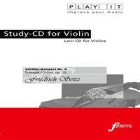 Play It - Study-Cd for Violin: Friedrich Seitz, Schüler-Konzert No. 4, D Major / D-Dur, Op. 15