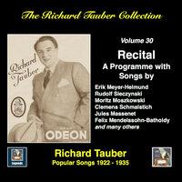 The Richard Tauber Collection, Vol. 30: Popular Songs (1922-1935)