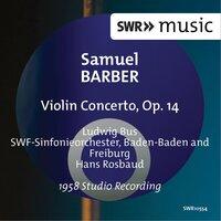 Barber: Violin Concerto, Op. 14
