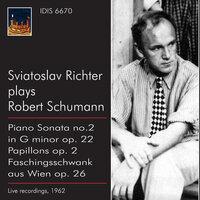 Schumann: Papillons, Faschingsschwank aus Wien & Piano Sonata No. 2 in G Minor