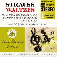 Emanuel Vardi Conducts Virtuoso Symphony Of London ‎– Strauss Waltzes