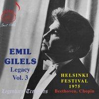 Emil Gilels Legacy, Vol. 3: 1975 Helsinki Recital